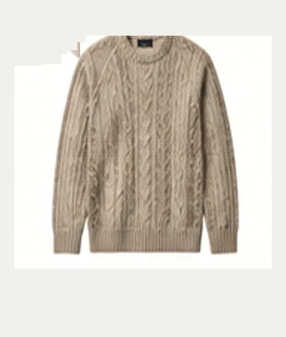 Riverbank Crew Knit — Oat, photograph 1