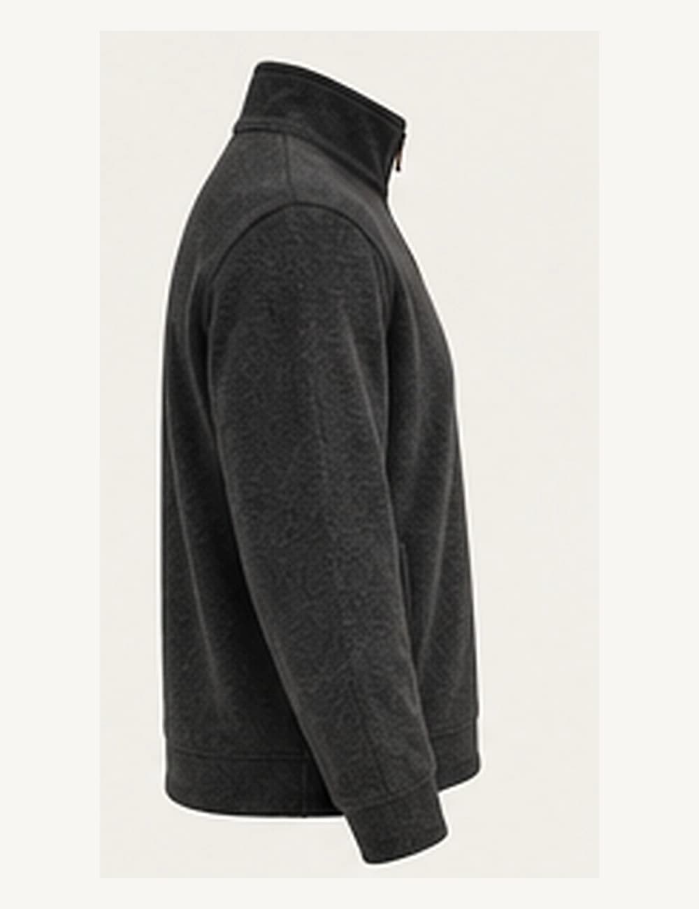 Valley Half-Zip Fleece — Charcoal, image 3